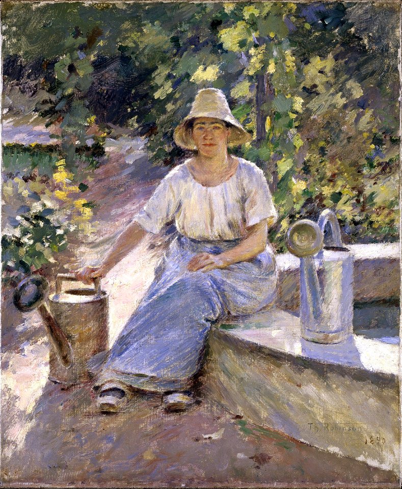 Brooklyn Museum - The Watering Pots - Theodore Robinson - overall