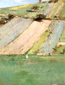 WLA lacma Valley of the Seine, Giverny by Theodore Robinson