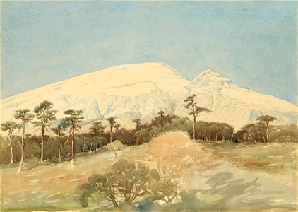 Rodolfo Amedeo Lanciani - A Snow-Capped Mountain - P3w29 - Isabella Stewart Gardner Museum