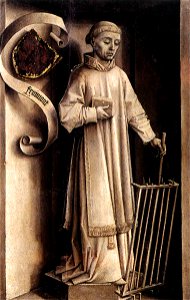 Rogier van der Weyden - Portrait Diptych of Laurent Froimont (reverse side) - WGA25699
