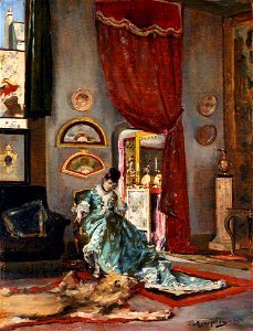 Rogelio de Egusquiza Barrena - Lady in a Fancy Interior - LA2156 - Hispanic Society of America