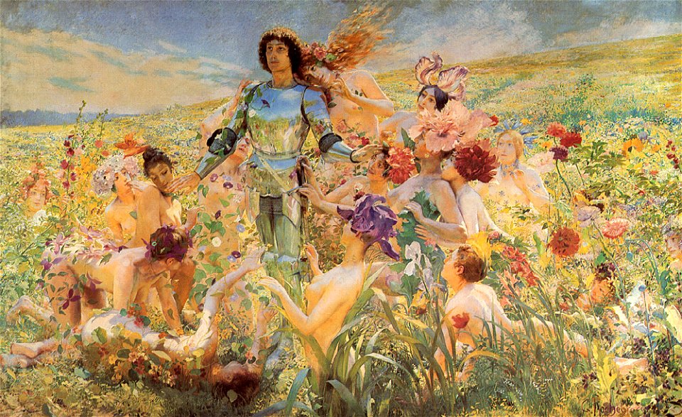 Rochegrosse Il cavaliere dei fiori