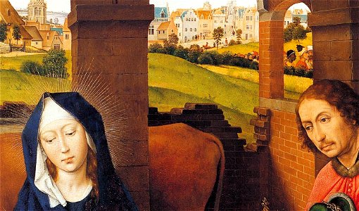Rogier van der Weyden - St Columba Altarpiece (detail) - WGA25662