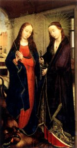 Rogier van der Weyden - Sts Margaret and Apollonia - WGA25674. Free illustration for personal and commercial use.