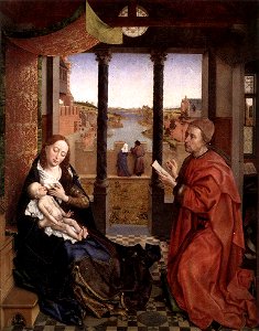 Rogier van der Weyden - St Luke Drawing a Portrait of the Madonna - WGA25581