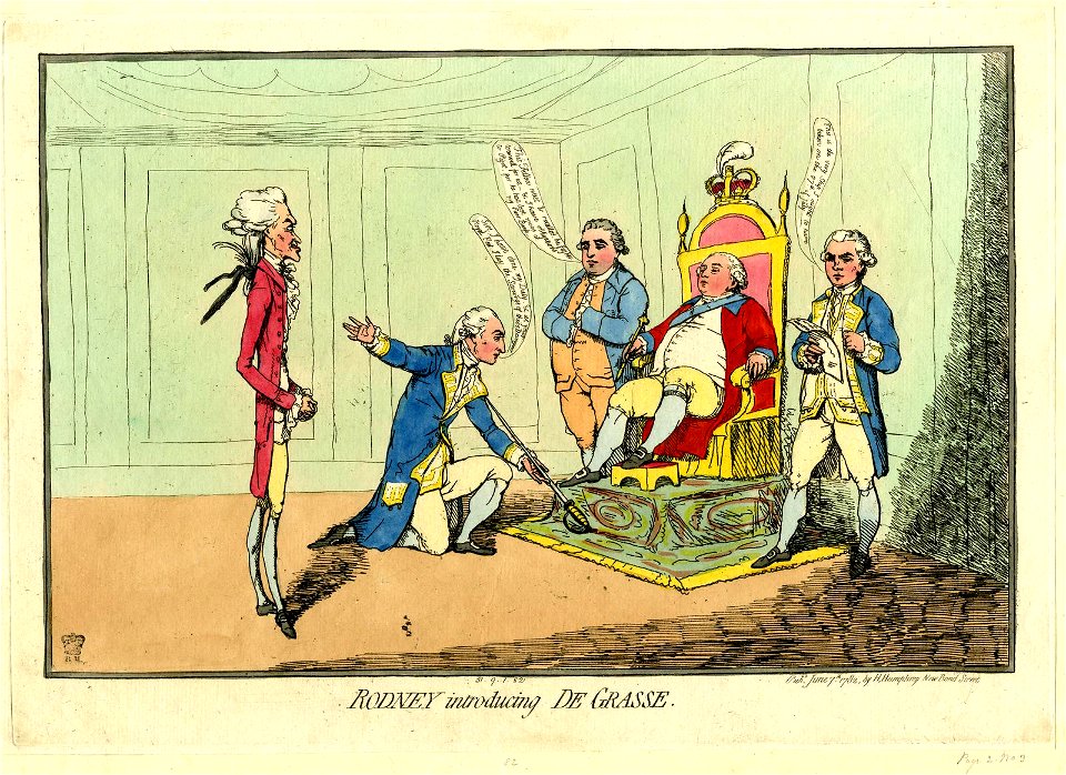 Rodney introducing De Grasse. (BM 1851,0901.82)
