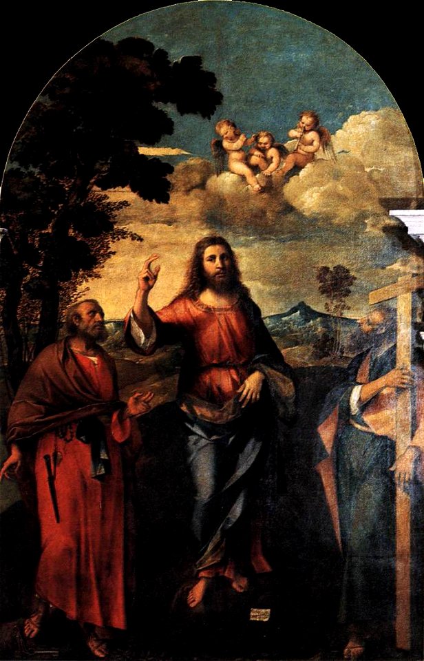 Rocco Marconi - Christ between Sts Peter and Andrew