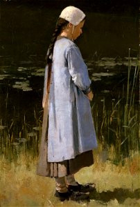 Theodore Robinson - Angelus. Free illustration for personal and commercial use.