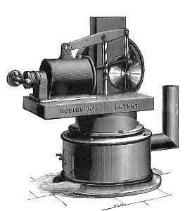 Robinson's hot-air engine (Rankin Kennedy, Modern Engines, Vol II)