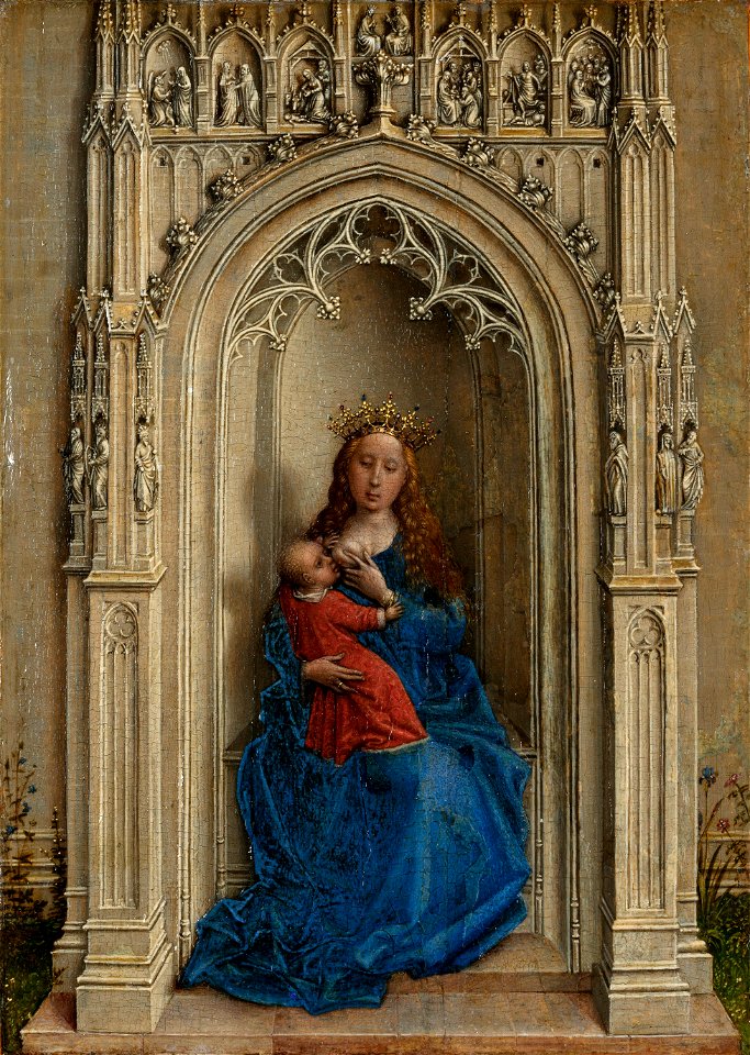 Rogier van der Weyden - Virgin and Child Enthroned - Museo Thyssen-Bornemisza 435