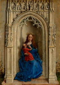 Rogier van der Weyden - Virgin and Child Enthroned - Museo Thyssen-Bornemisza 435