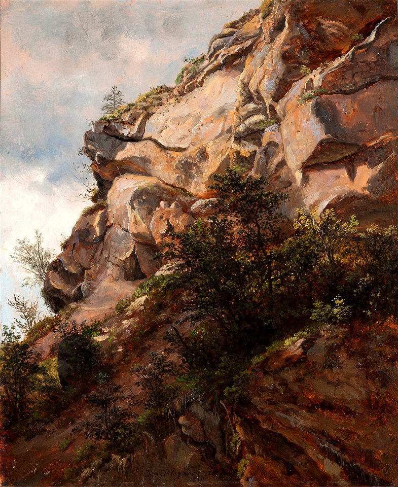 Rock at Berchtesgaden (Thomas Fearnley) - Nationalmuseum - 22071 (cropped)