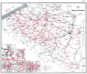 Roell-1912 Karte der Belgischen Eisenbahnen