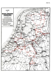 Roell-1912 Karte der Niederländischen Eisenbahnen