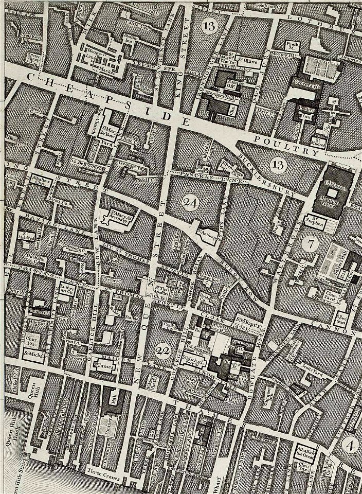 Rocque Map of London 1746 083