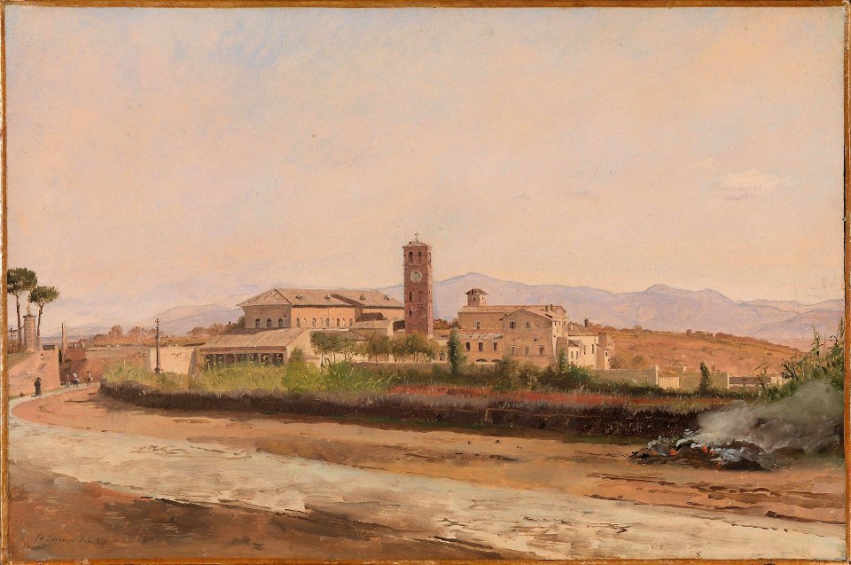 Jørgen Pedersen Roed - Klosteret San Lorenzo fuori le mura i Roma - NG.M.02482 - National Museum of Art, Architecture and Design