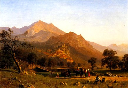 Rocca de Secca by Albert Bierstadt 1858. Free illustration for personal and commercial use.