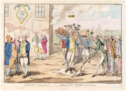 Rodney triumphant - or - Admiral Lee Shore in the dumps by Elizabeth d'Achery
