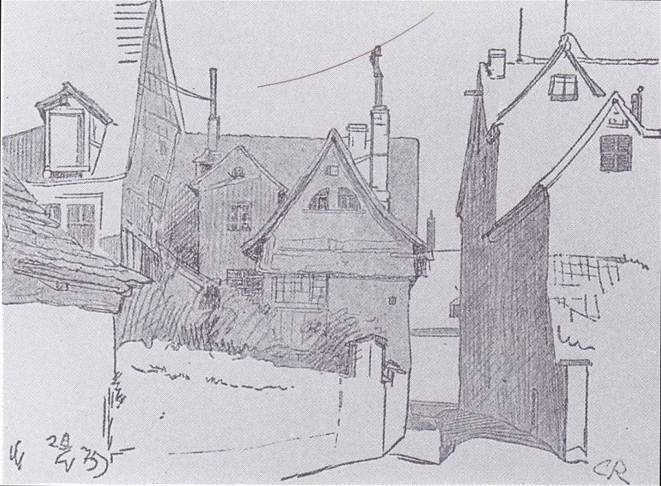 Rohlfs - Straße in Weißenfels, 1875