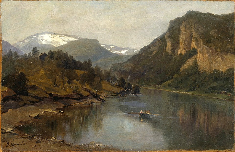 Roddtur på fjorden (Josefina Holmlund) - Nationalmuseum - 97311