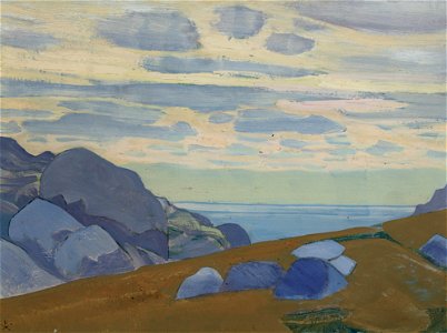Nicholas Roerich - Rocks and Cliffs (1910s)