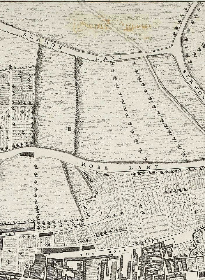 Rocque Map of London 1746 092