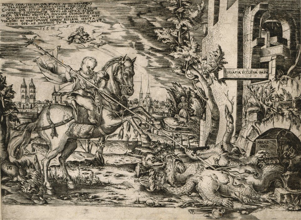 Peter Rodelstedt - Allegorie auf die katholische Kirche (1552)