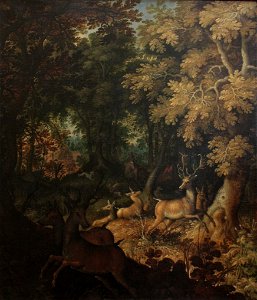 Roelandt Savery - Chasse au cerf