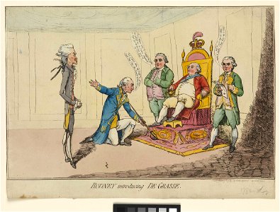 Rodney introducing de Grasse (caricature) RMG PW3710