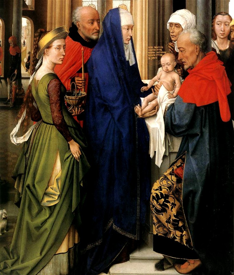 Rogier van der Weyden - St Columba Altarpiece (detail) - WGA25664