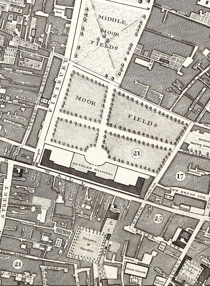 Rocque Map of London 1746 060