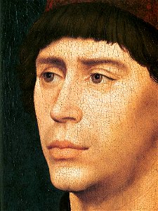 Rogier van der Weyden - Portrait of Antony of Burgundy (detail) - WGA25711