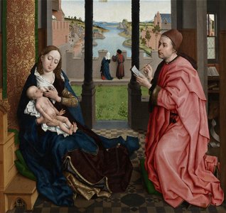 Rogier van der Weyden - St Luke Drawing a Portrait of the Madonna - WGA25583