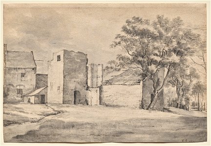 Roelant Roghman (Dutch, 1627-1692) - The Ruin of Castle 't Sait at Katwijk aan Zee - 2020.142 - Cleveland Museum of Art
