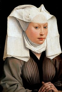 Rogier van der Weyden - Portrait of a Woman with a Winged Bonnet - Google Art ProjectFXD