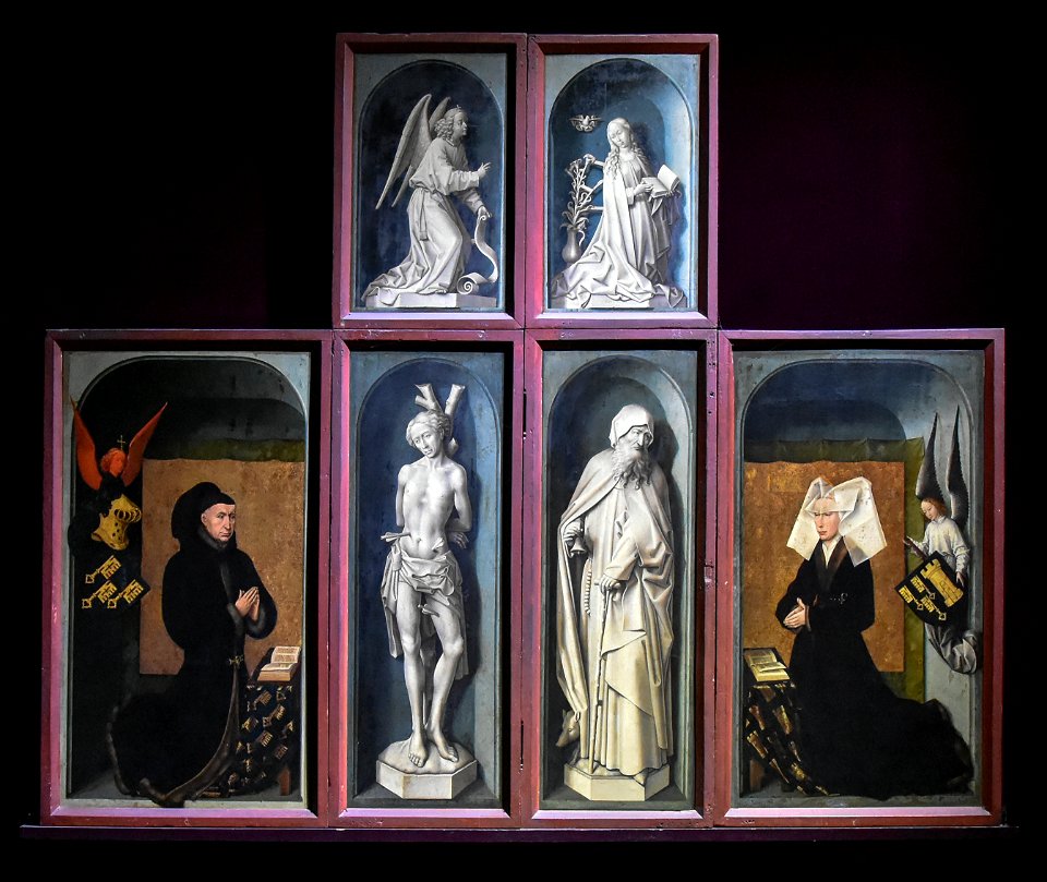 Rogier van der Weyden (1399of1400-1464) Het Laatste Oordeel gesloten luiken - Hôtel-Dieu Beaune 22-10-2016 13-56-37