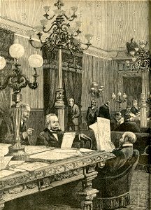 Roma. – La sala di lettura della camera dei deputati a