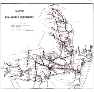 Roell-1912 Karte der Rumänischen Eisenbahnen