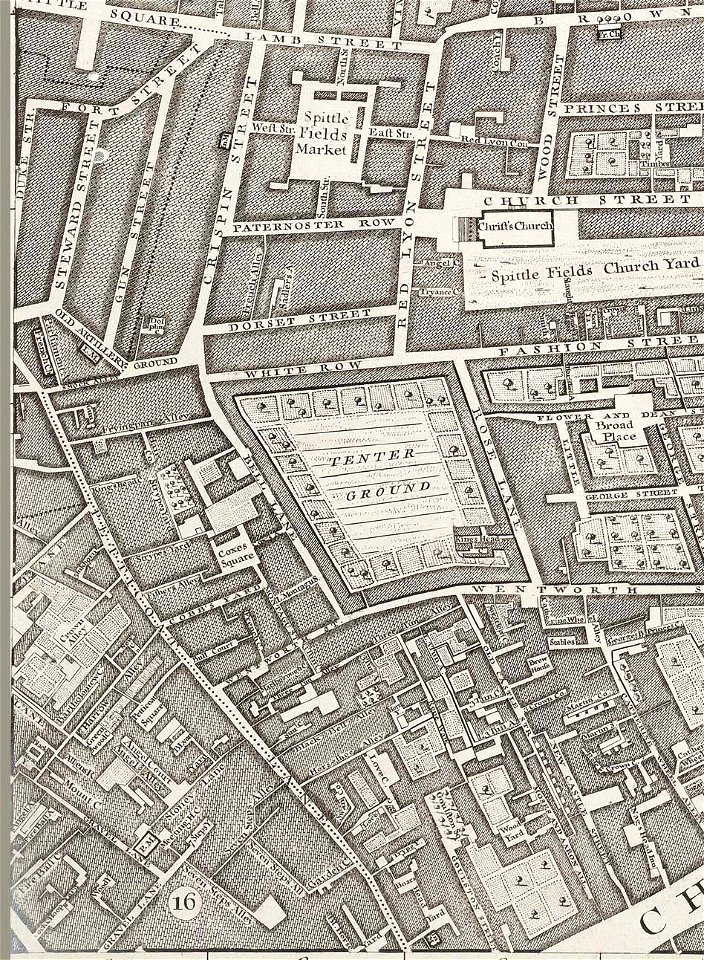 Rocque Map of London 1746 062