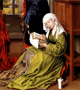 Rogier van der Weyden - The Magdalene Reading - WGA25721. Free illustration for personal and commercial use.