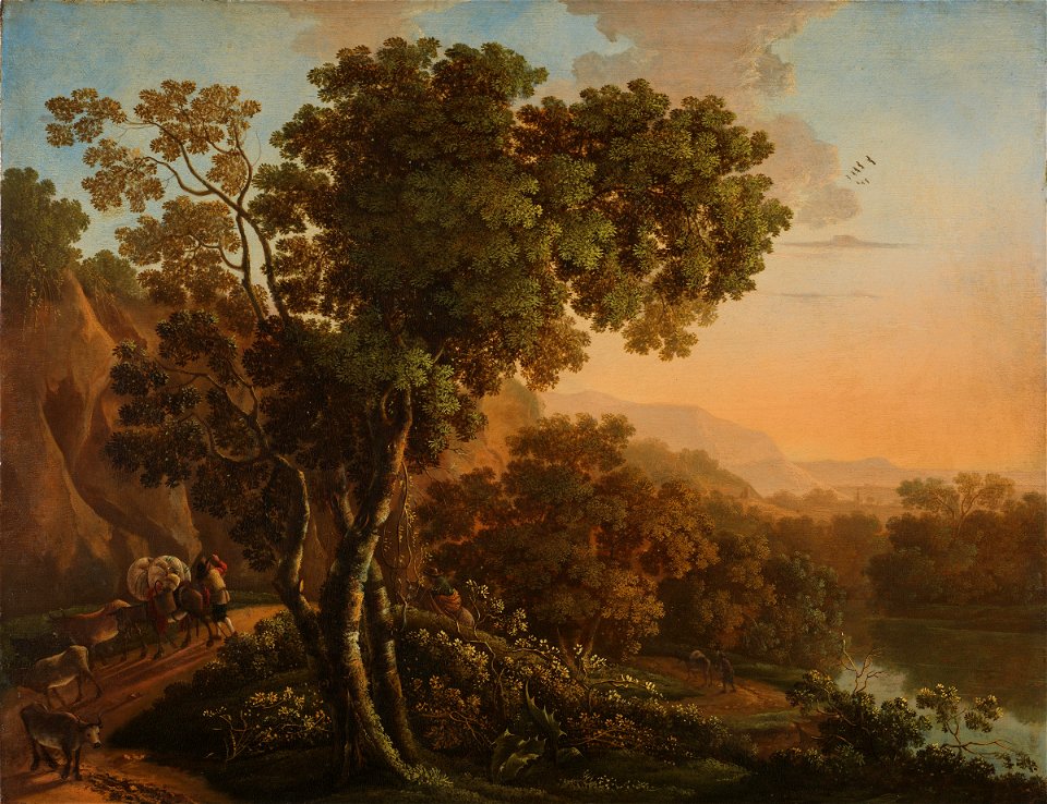 Roetert Portengen - Travellers in a Landscape - 1938.78 - Fogg Museum