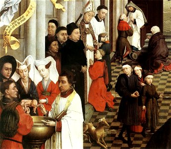 Rogier van der Weyden - Seven Sacraments Altarpiece (detail) - WGA25605