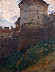 N. Roerich - The Fortress Tower. Nizhny Novgorod. From the Series of Architectural Sketches - Google Art Project
