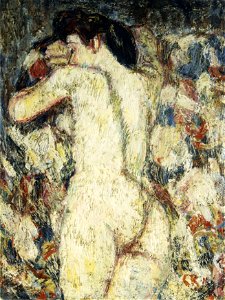 Christian Rohlfs - Liegender Frauenakt (1911)