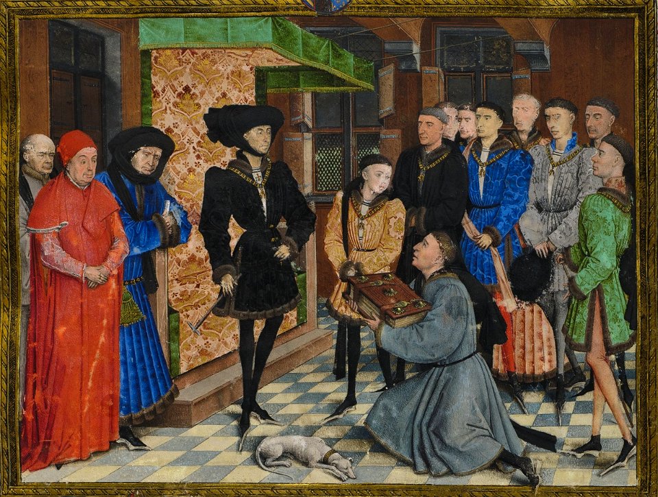 Rogier van der Weyden - Presentation Miniature, Chroniques de Hainaut KBR 9242