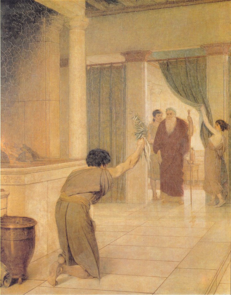 Rohlfs - Der Schutzflehende (Der Siegesbote) - 1880