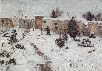 Rohlfs - Friedhof im Winter, ca1893