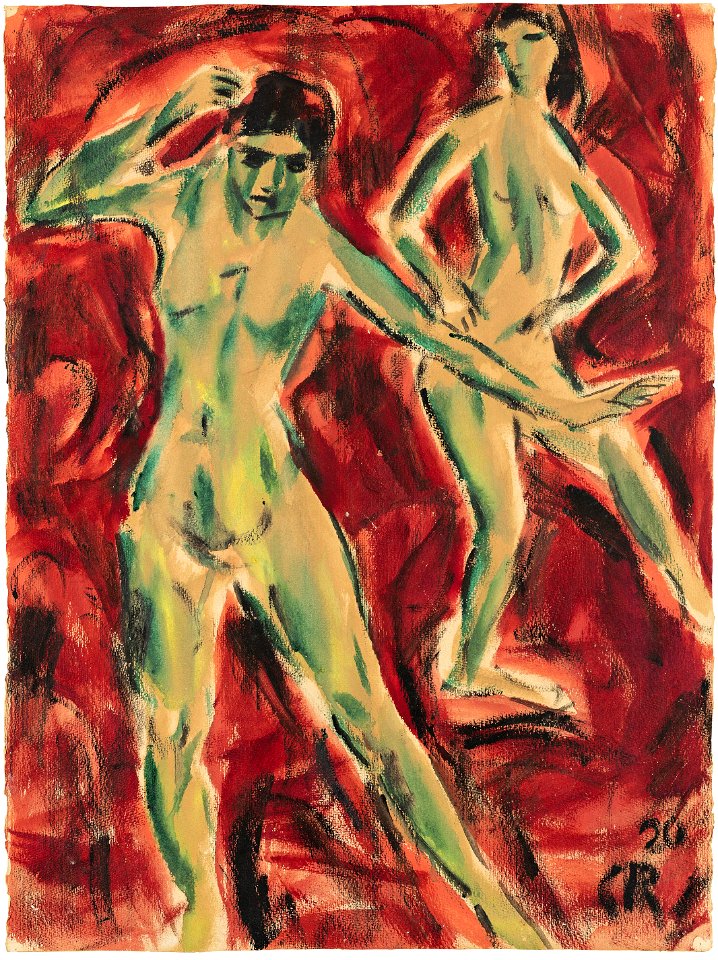 Tänzerinnen (Dancers) by Christian Rohlfs, 1920