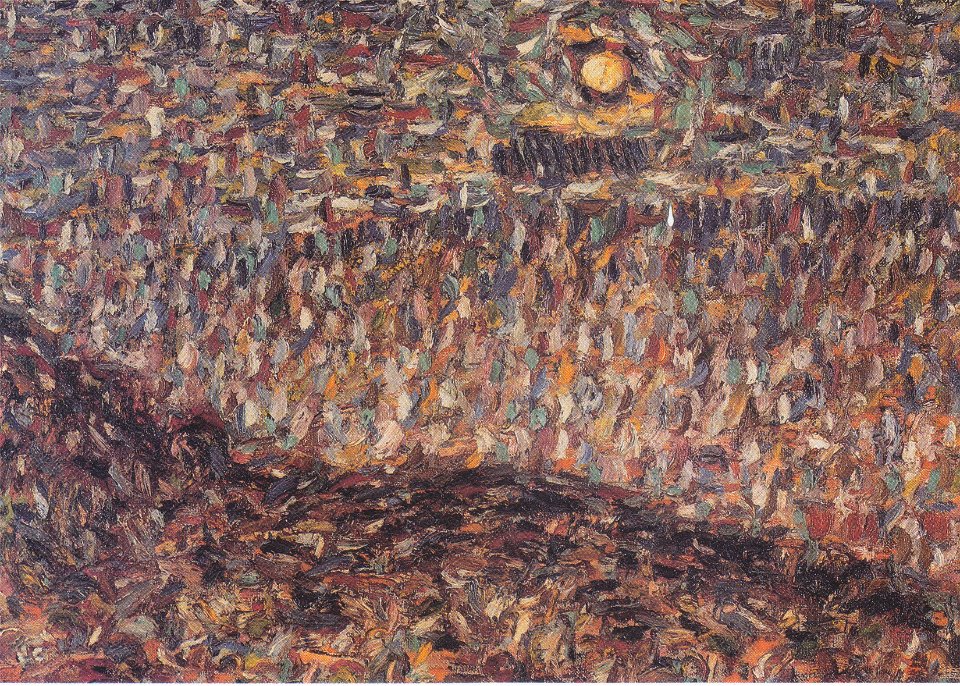 Rohlfs - Hügellandschaft mit tiefstehender Sonne, ca1911