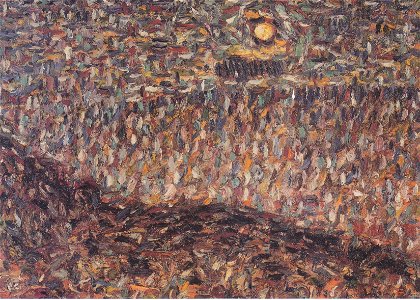Rohlfs - Hügellandschaft mit tiefstehender Sonne, ca1911